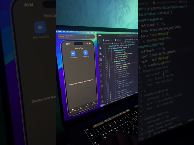 Flutter Zoom HomePage UI #flutter