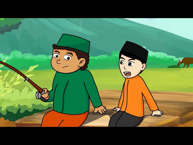 Animasi Lucu Seperti Dalang Pelo, Azam dan Adnan Memancing | kartun indonesia lucu Eps.1
