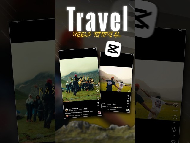 4:3 RATIO CINEMATIC TRAVEL REELS VIDEO EDITING | CAPCUT TUTORIAL