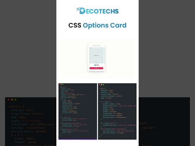 Master CSS Optional Card Design – Clean & Modern UI