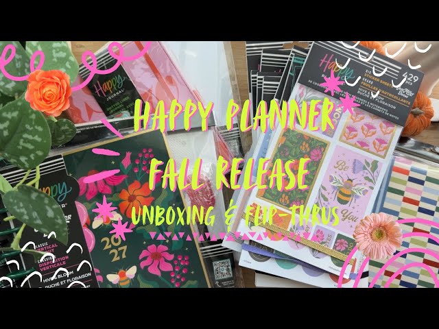 Happy Planner Fall Release | Unboxing & Flip Thru | Planners | Stickers | Planning | Junk Journal