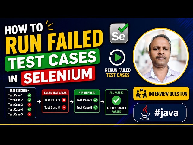 How to run failed test cases in selenium | Interview Question | #java