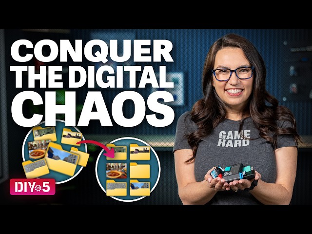 Conquer the Digital Chaos: Organizing Your Media Collection – DIY in 5 Ep 276