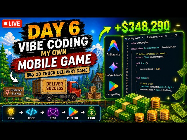 🔴 Day 6 | Vibe Coding My Own Mobile Game 📱 #devlog