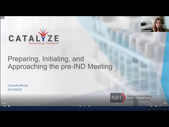 Preparing, Initiating, and Approaching the Pre-IND Meeting