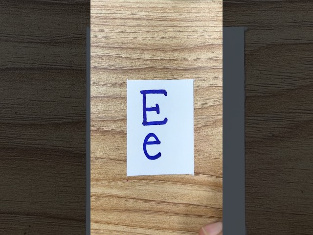 easy letter drawing E e