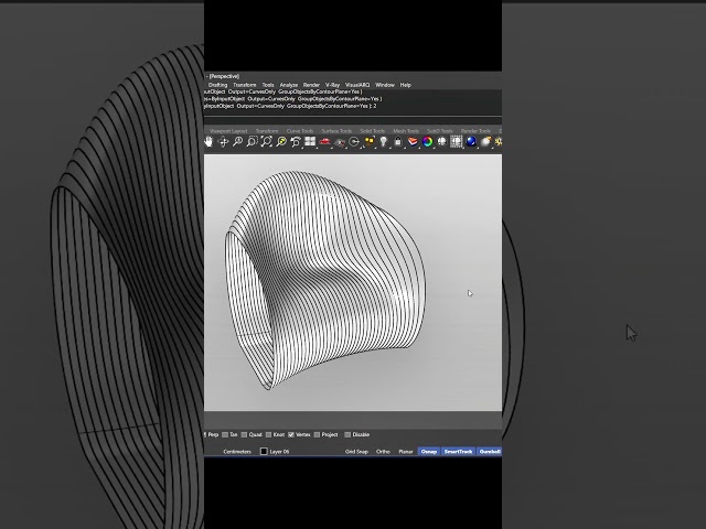 Parametric Chair Design #furniture #furnituredesign #rhino #3dmodeling