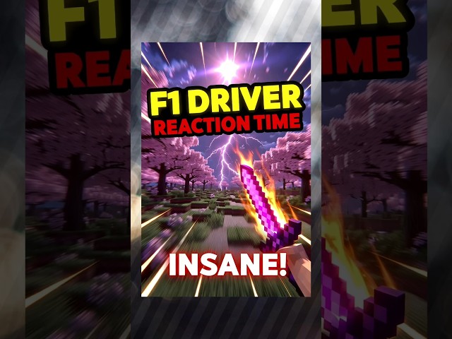 POV: You have F1 driver reaction time but you're still playing Minecraft 😭⚡