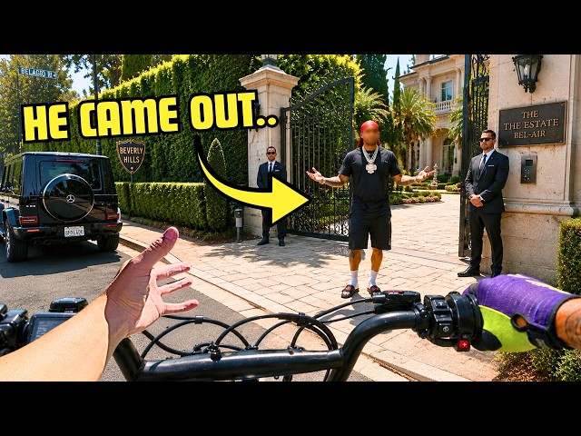 Riding the SECRET streets of BEL-AIR to CELEBRITY HOMES (E-Bike POV)