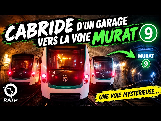 CABRIDE : garage à la mystérieuse voie MURAT de la ligne 9 🚇