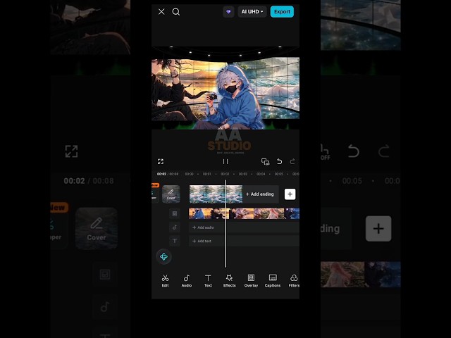Create a Dreamy Multi-Screen Anime Scene in CapCut 🎬✨ | Creative Mobile Editing Tutorial