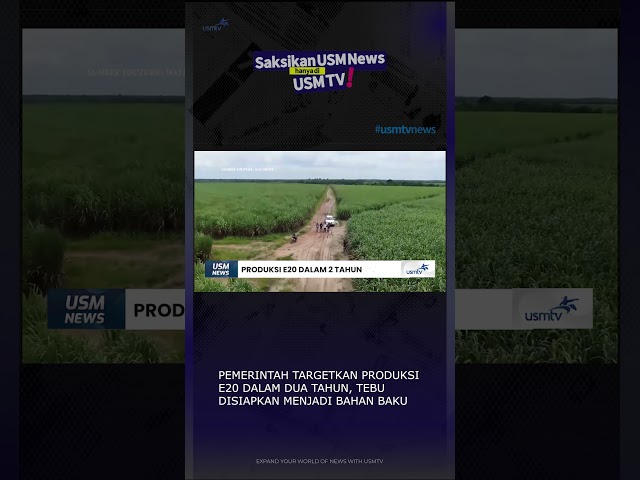 E20 Production Within 2 Years #usmnews #usmtv #ethanol #sugarcaneplantations #alternativeresources