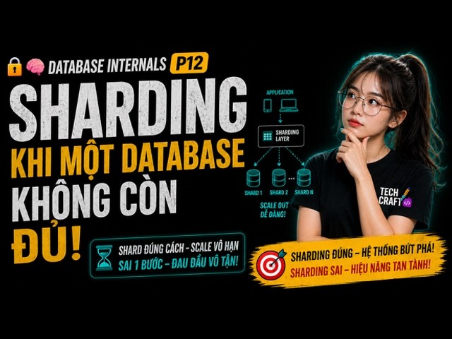 🧠 Database Internals P12: Sharding — Khi Một Database Không Còn Đủ