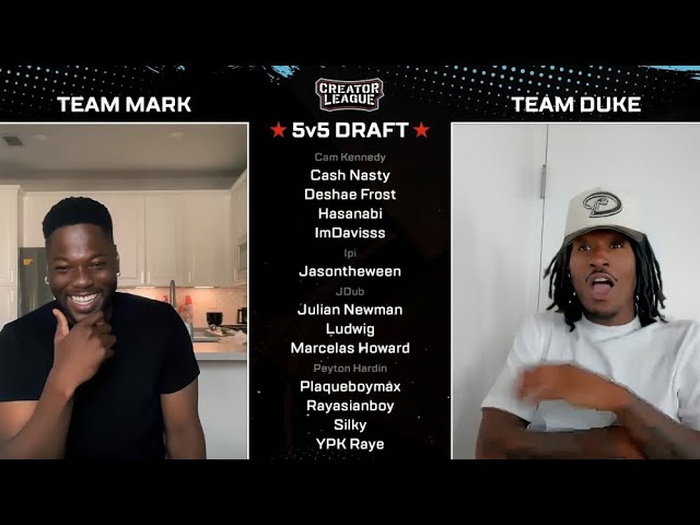 Team Mark vs Team Duke Dennis LIVE 5v5 BASKETBALL DRAFT!