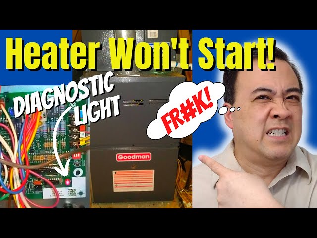 FIX Goodman Furnace: 3 BLINKING LIGHTS Error, Heater Won't Start!