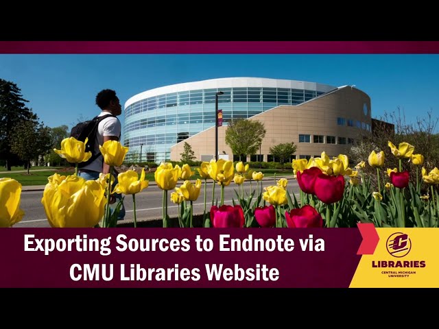 Exporting Sources to Endnote via CMU Libraries Website