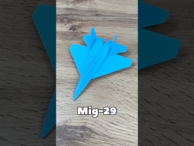 EASY ORIGAMI MIG-29 TUTORIAL STEP BY STEP | HOW TO MAKE ORIGAMI FIGHTER JET MIG-29 EASY AIRPLANE