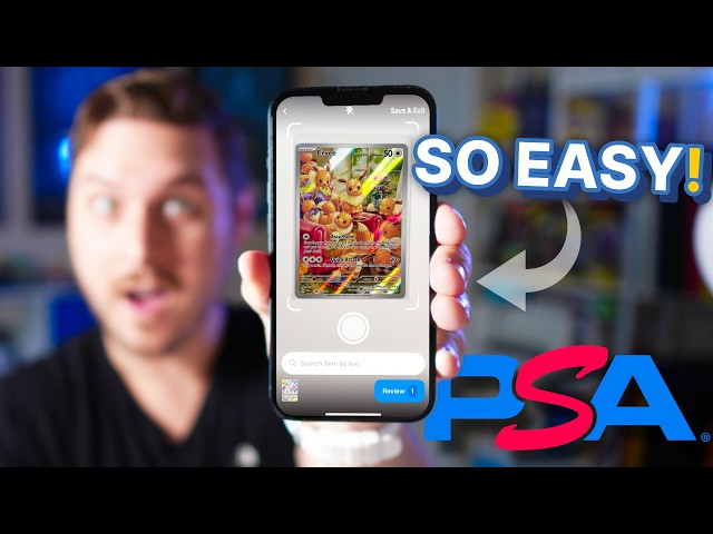 How to Grade Cards through the PSA Mobile app (actually EASY!)