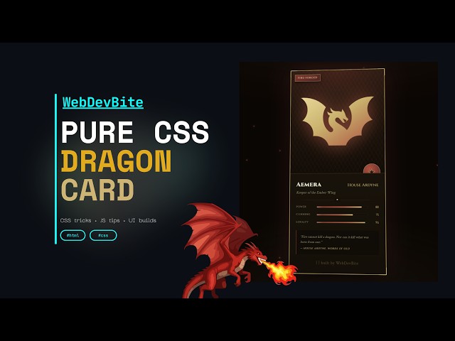 How to Create an Epic Dragon Card Using Only CSS 