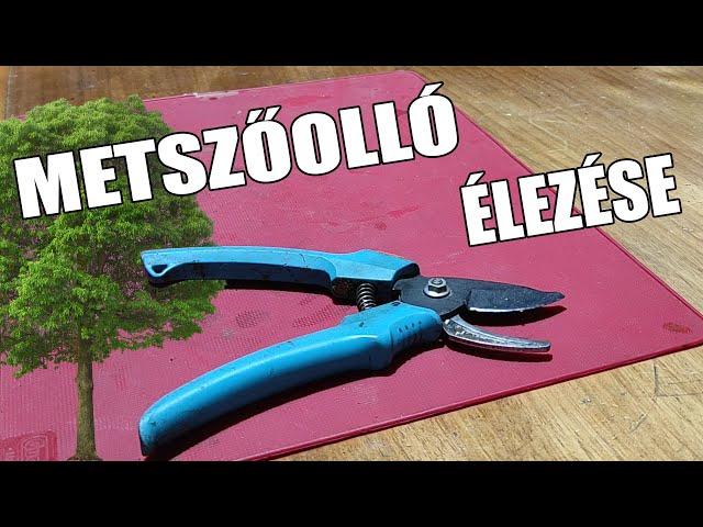 Metszőolló élezése házilag.