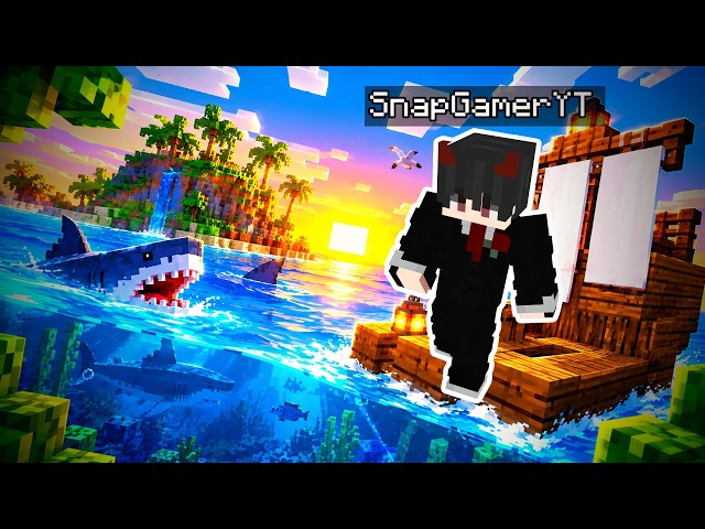 🚢 ATRAPADOS EN MEDIO DEL OCÉANO… ¿LOGRAREMOS SOBREVIVIR? 🦈 | Minecraft con suscriptores