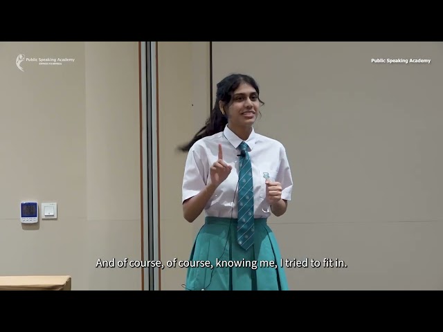 6th Place Winner, 2025 Secondary - National Public Speaking Competition | Harshini, Swiss Cottage