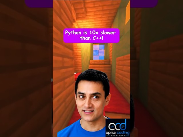🐍 Is Python really slow? 🤔 #python #coding #shorts