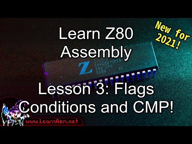 Learn Z80 Assembly Lesson 3 - Flags, Conditions and Comparison! - Z80 Assembly - 2021 Edition