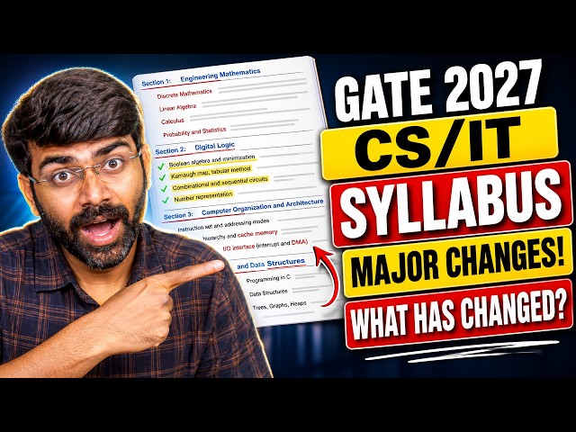 GATE 2027 CS/IT Syllabus Major Changes! What Has Changed?