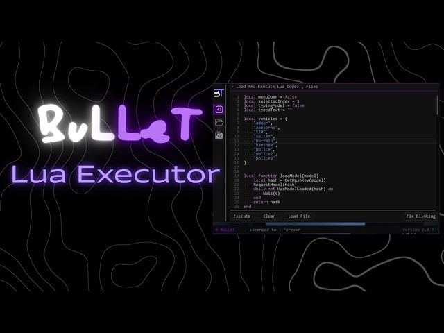 The Best Free FiveM Lua Executor | BuLLeT Lua Executor | Resoures Stoper | Freecam and more! 🔥🔥