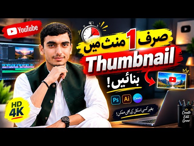 How to make thumbnails for YouTube videos for mobile | YouTube thumbnail kase bana.