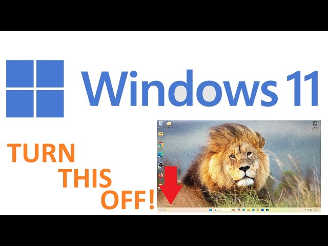 Windows 11 Tip: Turn off Widget Panel