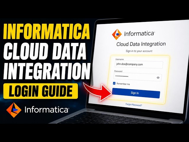 How to login to Informatica Cloud Data Integration - Complete Guide