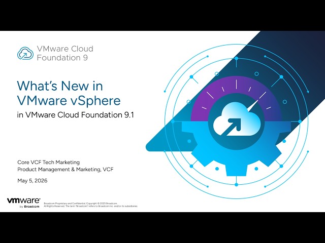 What's New with VMware vSphere in VCF 9.1
