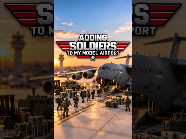 Adding Soldiers To My 1/400 Scale Model Airport! 🪖✈️