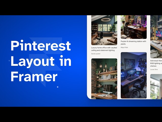 How to Create Pinterest-Style Layouts in Framer