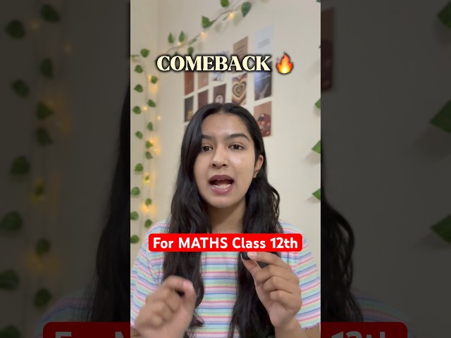 Start Maths NOW 😳Score 95+ | Class 12 Boards 2026