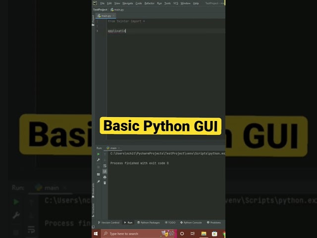 Basic Python GUI