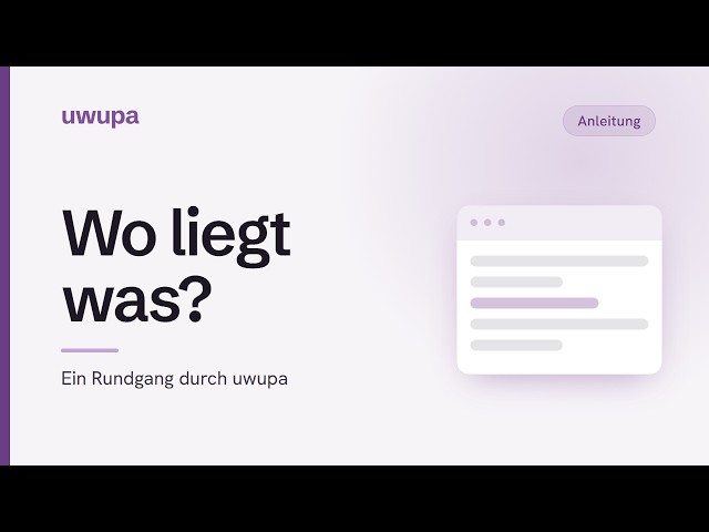 uwupa im Überblick: wo in der Hebammensoftware was liegt