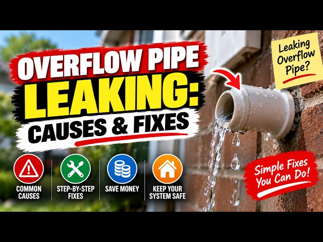 Overflow Pipe Leaking: Causes & Fixes | Boilers2Go