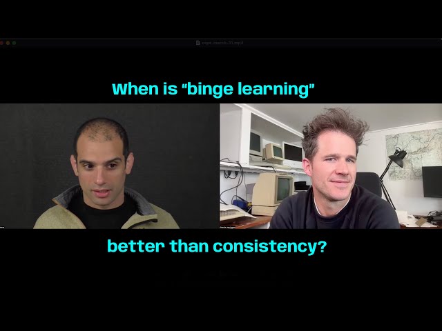 When is binge learning better than consistency?