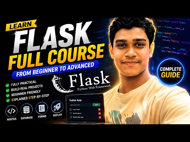 Flask Tutorial for Beginners (2026) | Build Your First Python Web App | Part 1