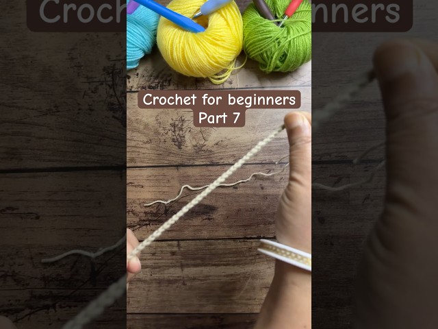 Crochet for beginners - Part 7: Double chain. #easycrochet #crochetbeginners #diy #crocheting