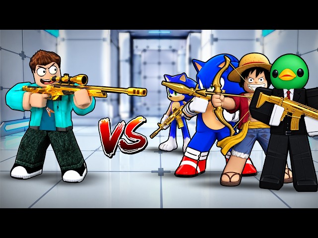1 ASSASSIN VS 5 BODYGUARDS IN RIVALS ROBLOX !!