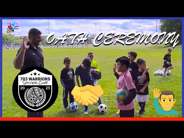 🎉 SWORN Oath for 703 Warrior soccer player!