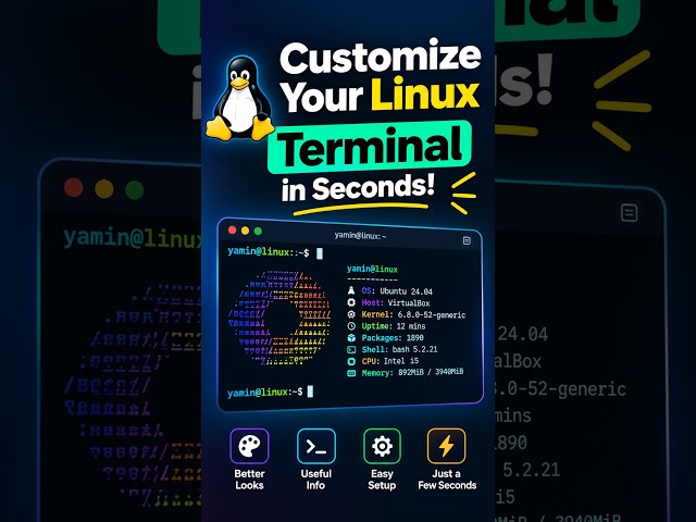 Customize Your Linux Terminal in Seconds! 🤯