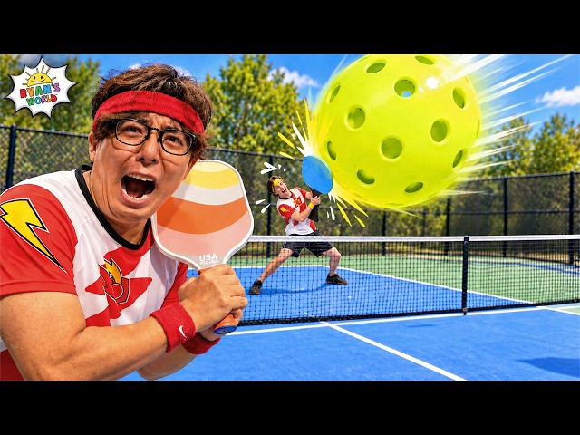 We Tried Playing GIANT Pickleball!