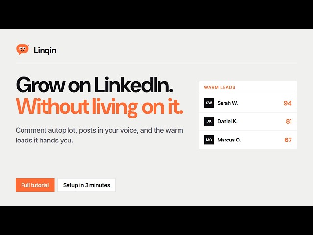 How to Grow on LinkedIn Without Living on It (Full Linqin Tutorial)