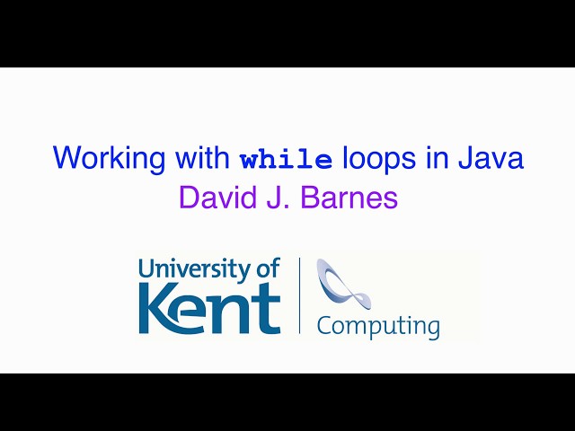Working with while loops in Java
