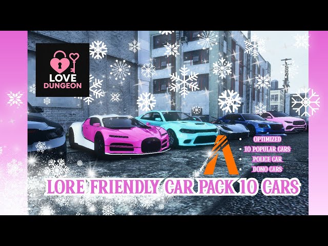 Lore Friendly Car Pack (10 Cars) 🚗✨ | FiveM Optimized | Love Dungeon Exclusive Bundle 💕🖤
